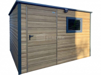 Schowek domek ogrodowy 3×2 – drzwi – okno drewnopodobny dach ST253