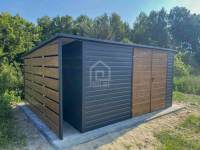 Schowek Domek Ogrodowy 4x3 -wiata0,5x3 brama drewnopodobny spad PLG166 Kozienice - zdjęcie 3