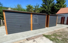 Garaż blaszany 6x6 m - 2x brama uchylna - dach ID1248 Sanok - zdjęcie 4