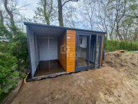 Schowek - Domek Ogrodowy 2,5x2,5m - wiata 1,5m - drzwi PCV dach TKD387 Ciechanów - zdjęcie 3