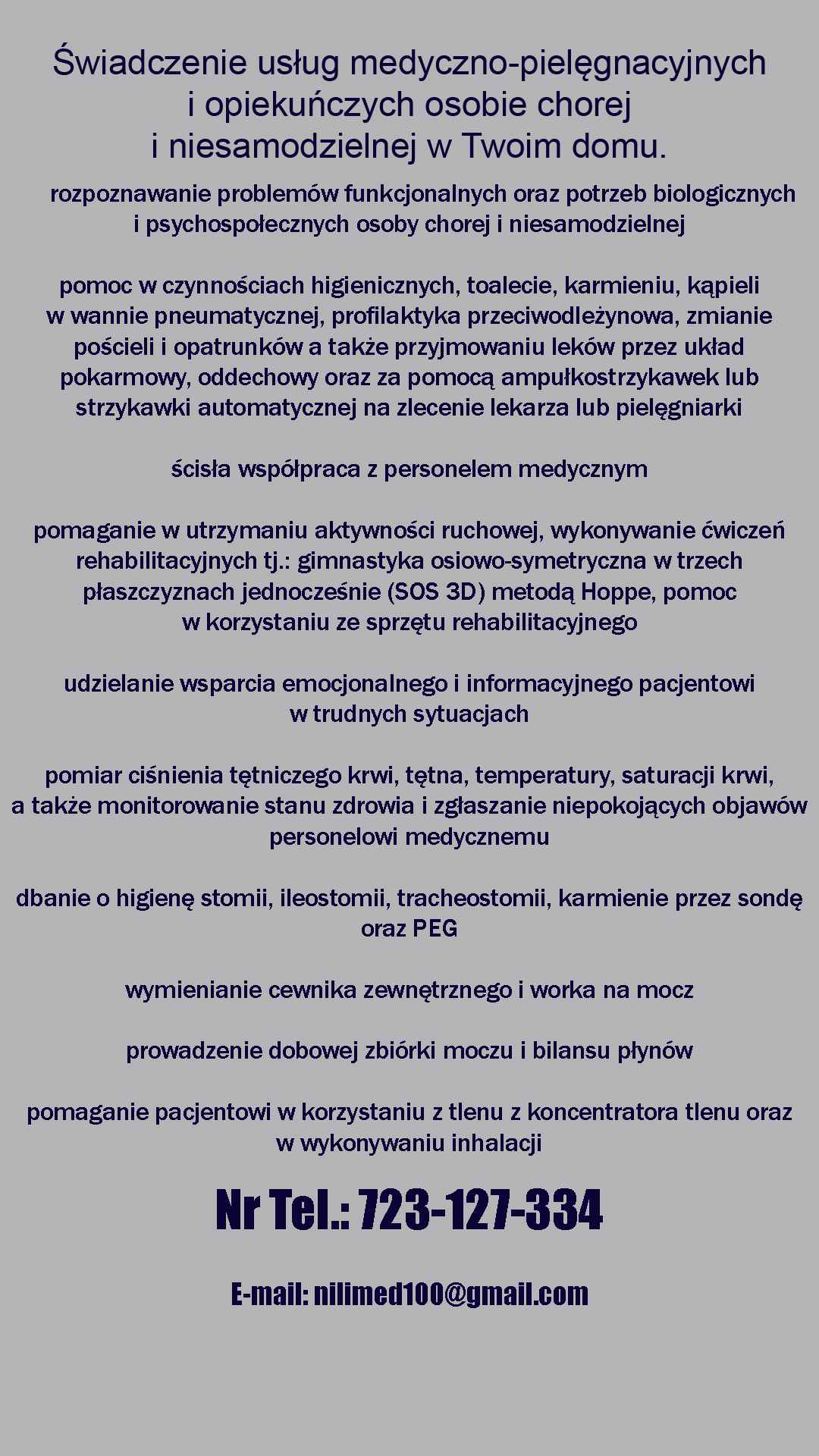 Mobilne usługi medyczno-pielęgnacyjno-opiekuńcze Tarnobrzeg - zdjęcie 2