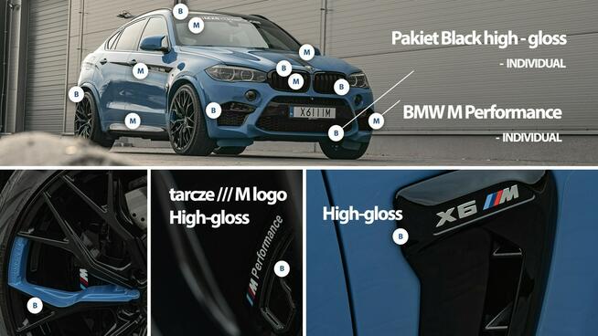 BMW X6M HAMANN BLUE GREY 685HP EVOCLUB PROJECT Ropczyce - zdjęcie 10