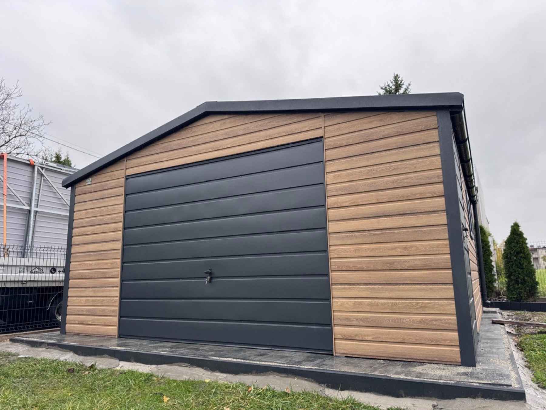 Garaż blaszany 6x5m - brama uchylna - drzwi - okno dach rynny  SO174 Ostróda - zdjęcie 3