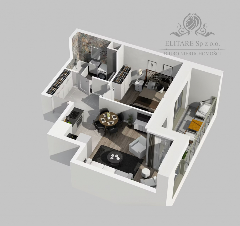 Mieszkanie 40,35m2 2 pokojowe z loggią 6,61m2 na wynajem, dla siebie Wrocław - zdjęcie 7