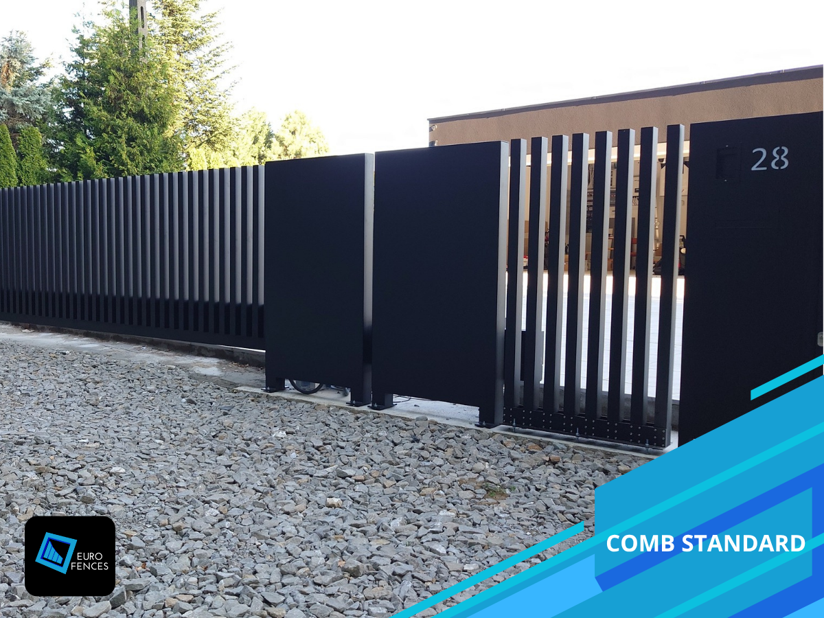 Ogrodzenie aluminiowe, Brama przesuwna / dwuskrzydłowa, Euro Fences Gorlice - zdjęcie 7