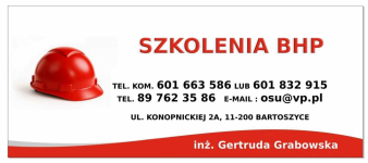 Usługi BHP w pełnym zakresie Bartoszyce - zdjęcie 3