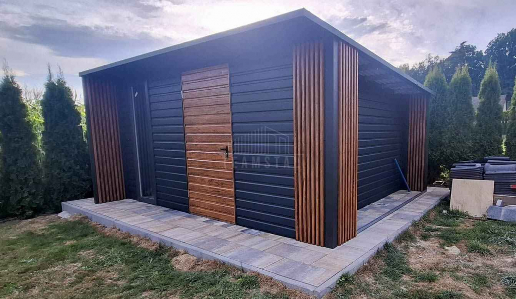 Schowek - domek ogrodowy 4x4 - drzwi - okno dekor z lameli dach TS1185 Międzyrzecz - zdjęcie 6