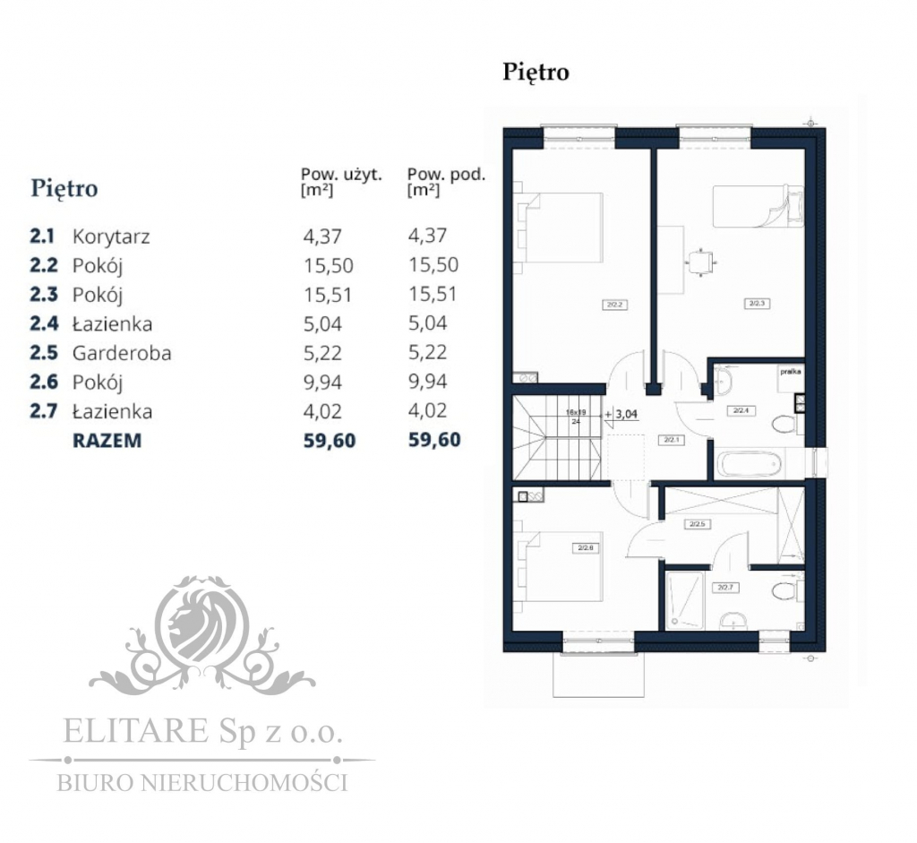 Dom w zab. bliźniaczej o pow. uż.105,27+ 16,1m2garaż, dz.383m2/Iwin Iwiny - zdjęcie 7