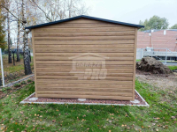 Garaż blaszany 3x6m Brama uchylna Winchester Drewnopodobny Dach GP445 Rawa Mazowiecka - zdjęcie 2