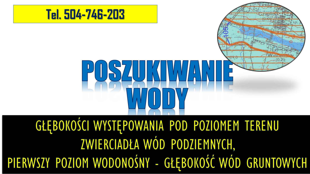 Szukanie wody. Cennik tel 504-746-203. Głębokość do zwierciadła wód. Psie Pole - zdjęcie 2