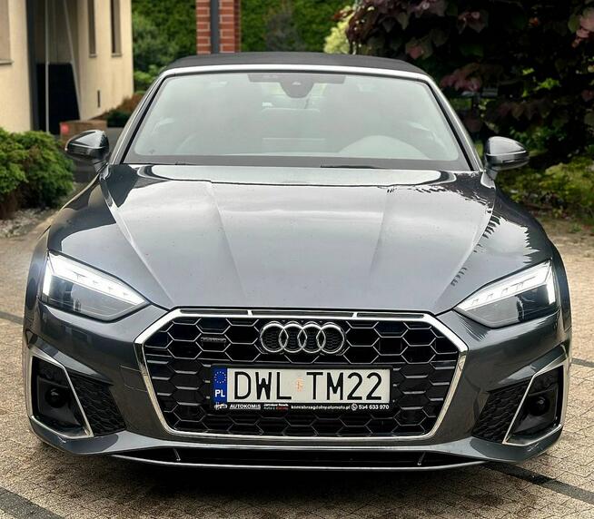 Audi A5 Cabrio S line Quattro 2.0 45TFSI 265KM Jak Nowe Wrocław - zdjęcie 3