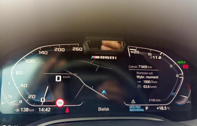 Piękna czarnula BMW, M850I XDRIVE Rok produkcji 2020 Bielsk - zdjęcie 8