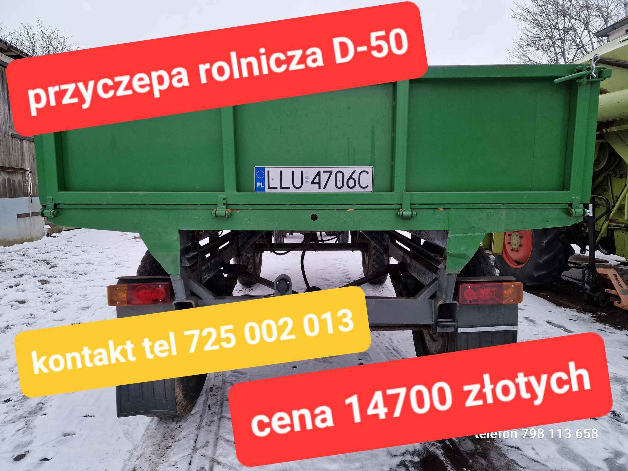 PRZYCZEPA Rolnicza Autosan D50 Sanok D-50 Międzyrzec Sprawna Opłacona Mołożów - zdjęcie 1