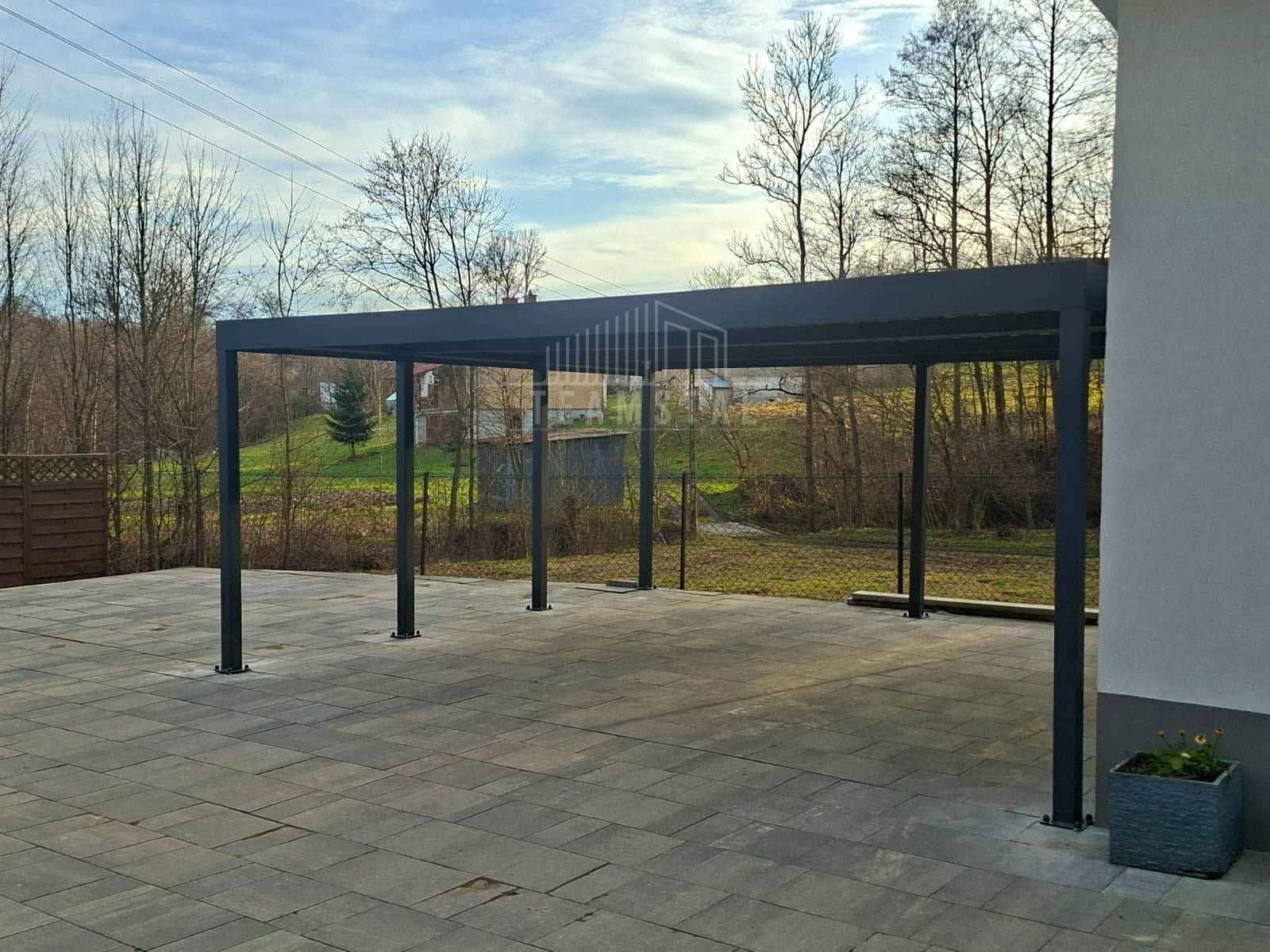 Carport PREMIUM - Wiata samochodowa 7x5m - antracyt TS1230 Wągrowiec - zdjęcie 2