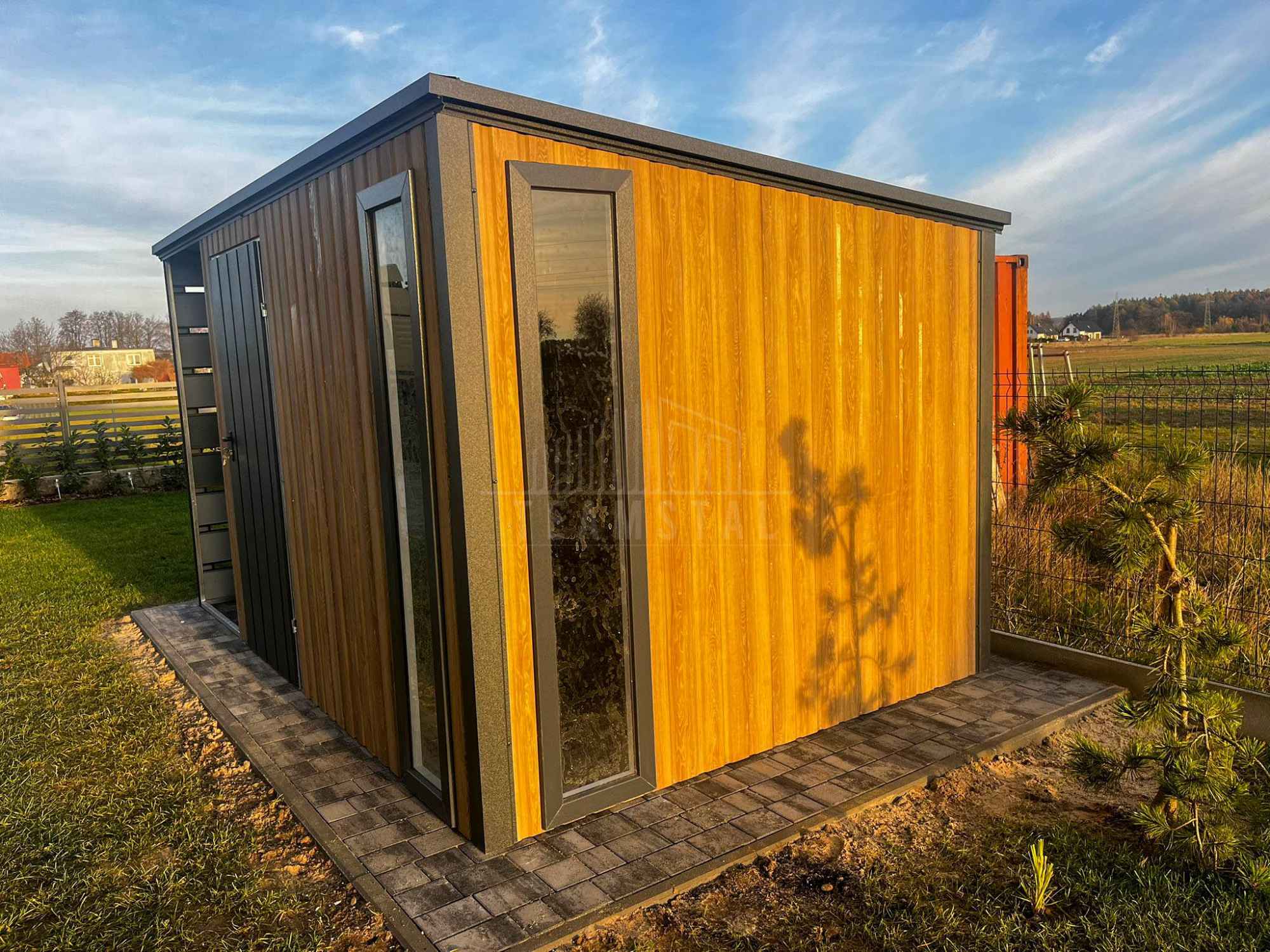 Schowek - Domek ogrodowy 3x2,5m wiata 0,5m drzwi 2 x okno TS1200 Tczew - zdjęcie 4