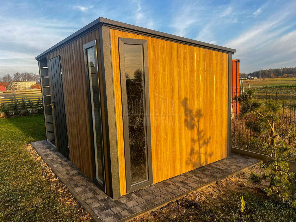 Schowek - Domek ogrodowy 3x2,5m wiata 0,5m drzwi 2 x okno TS1200 Tczew - zdjęcie 4