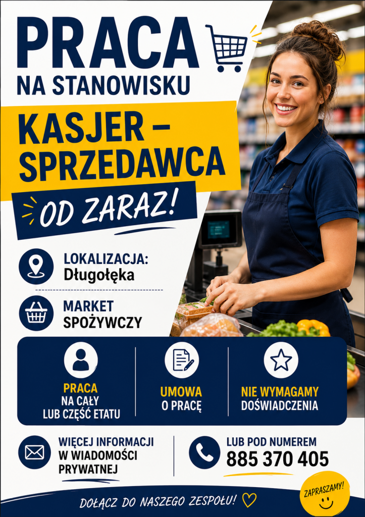 Kasjer - sprzedawca w markecie Długołęka - zdjęcie 1