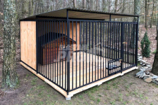 Kojec dla Psów 3x3m - drewniana podłoga - uchwyt na miski  GP387 Mysłowice - zdjęcie 4