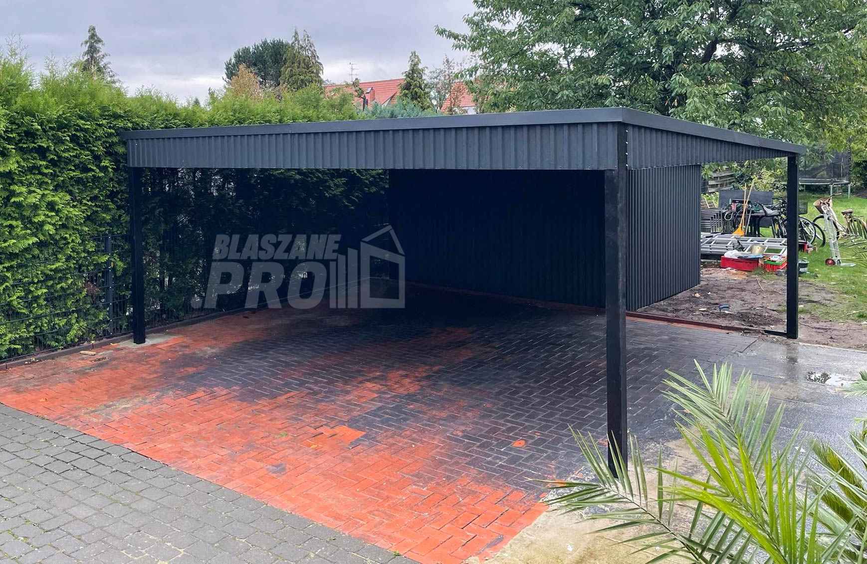 Wiata samochodowa 6x5 + pomieszczenie gospodarcze GP168 Gdańsk - zdjęcie 6