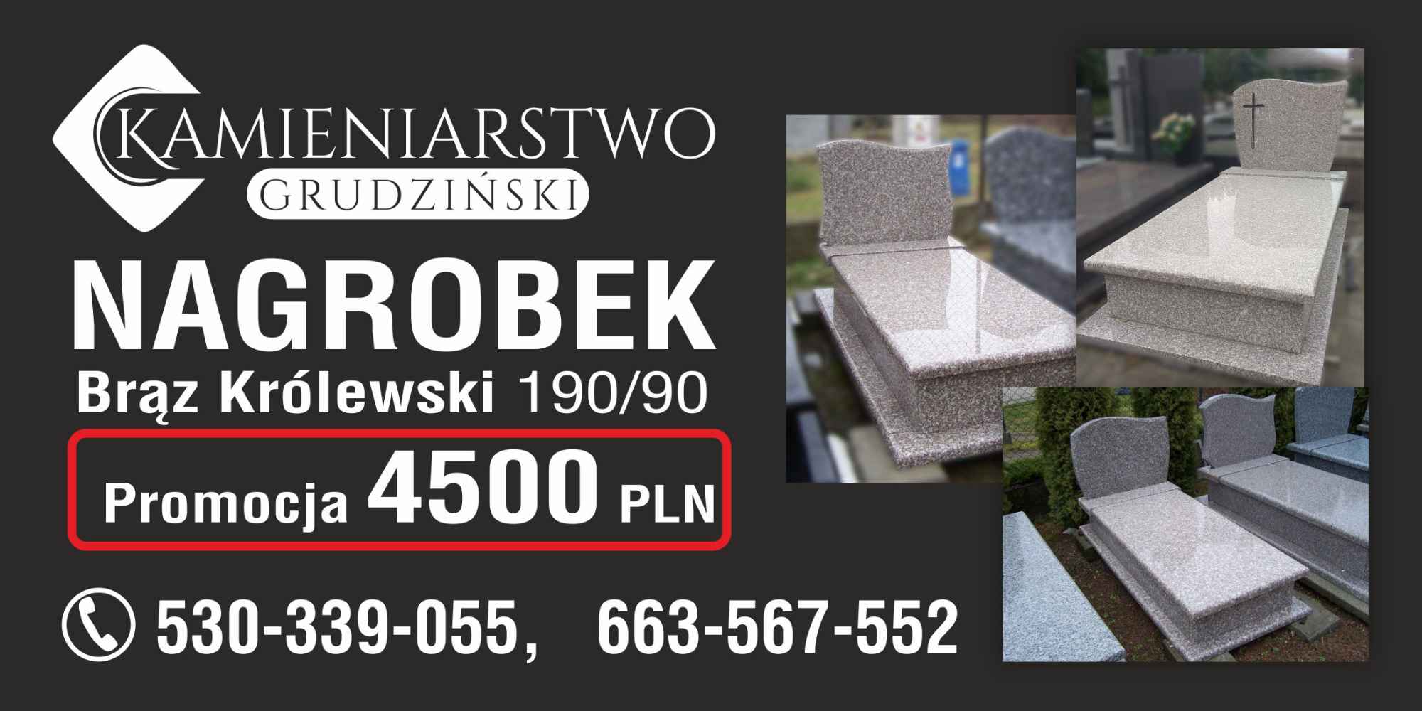 Nagrobek 190/90 Kleczew - zdjęcie 1