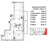 Nowe mieszkania - Rzeszów - Drabinianka - 55,45m2 - 1 Rzeszów - zdjęcie 4