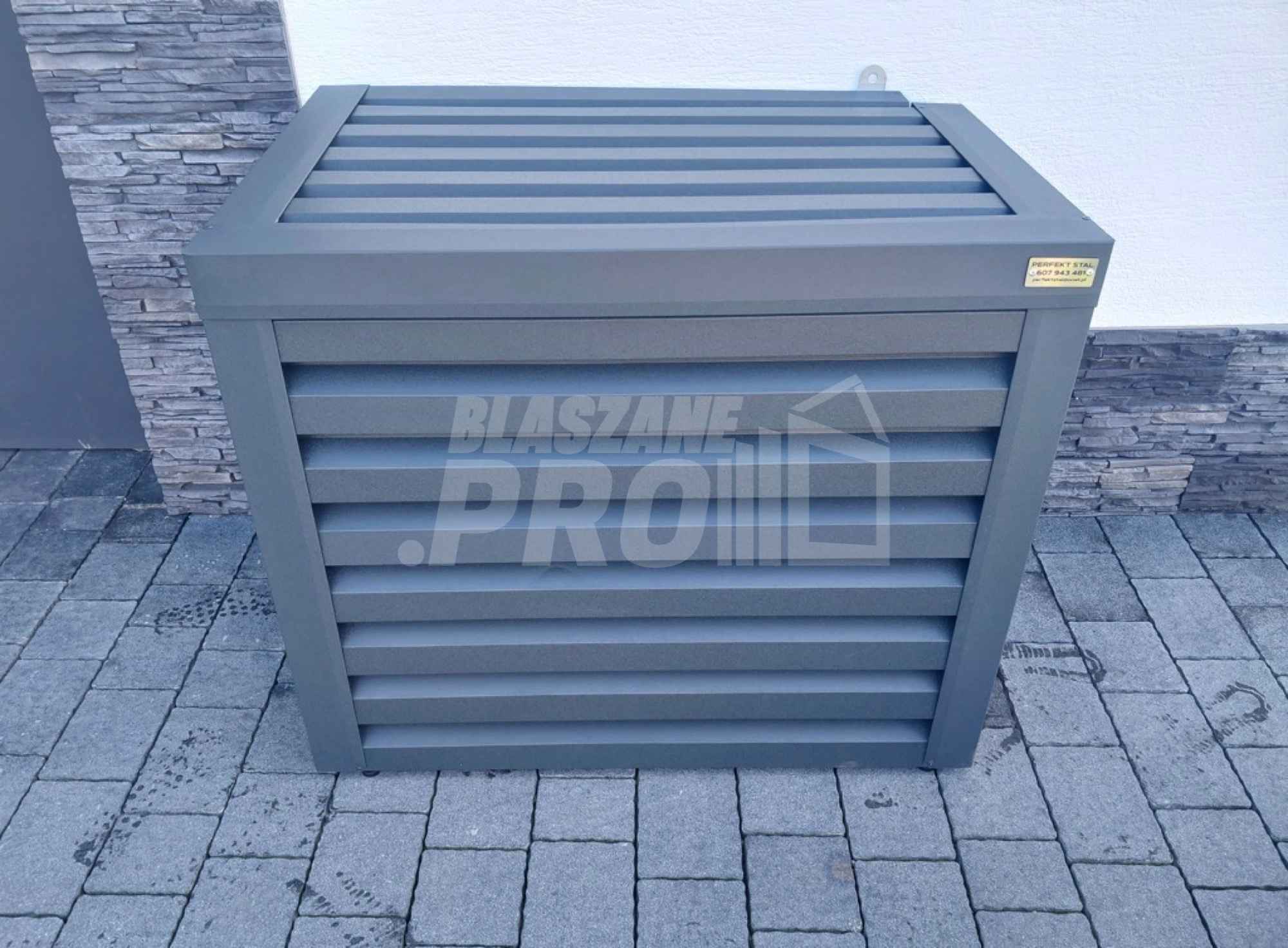 Osłona klimatyzatora - pompy ciepła 60x40x90 cm Antracyt GP292 Koszalin - zdjęcie 4