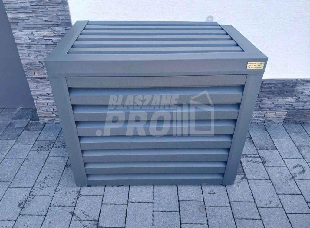 Osłona klimatyzatora - pompy ciepła 60x40x90 cm Antracyt GP292 Koszalin - zdjęcie 4