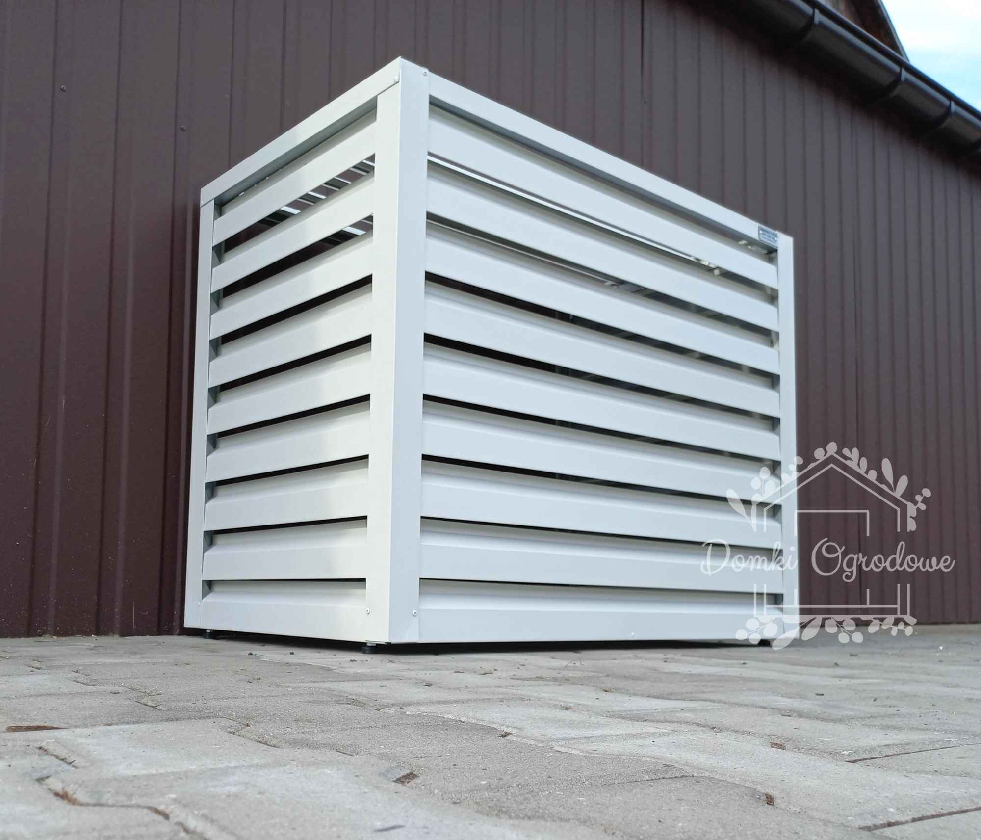 Osłona klimatyzatora - pompy ciepła 90x50x110 cm biały ID460 Mrągowo - zdjęcie 2