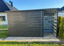 Schowek - domek ogrodowy 3x2m wiata 1m drzwi drewnopodobny dach TS1132 Elbląg - zdjęcie 2