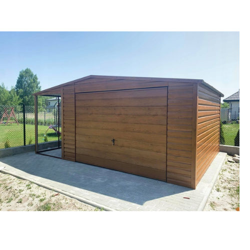 Garaż blaszany z wiatą 4x6 + 1,5m wiata Gorlice - zdjęcie 1