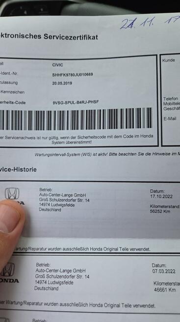 Honda Civic Super stan* Skóra*Kamera* Panorama Bydgoszcz - zdjęcie 8