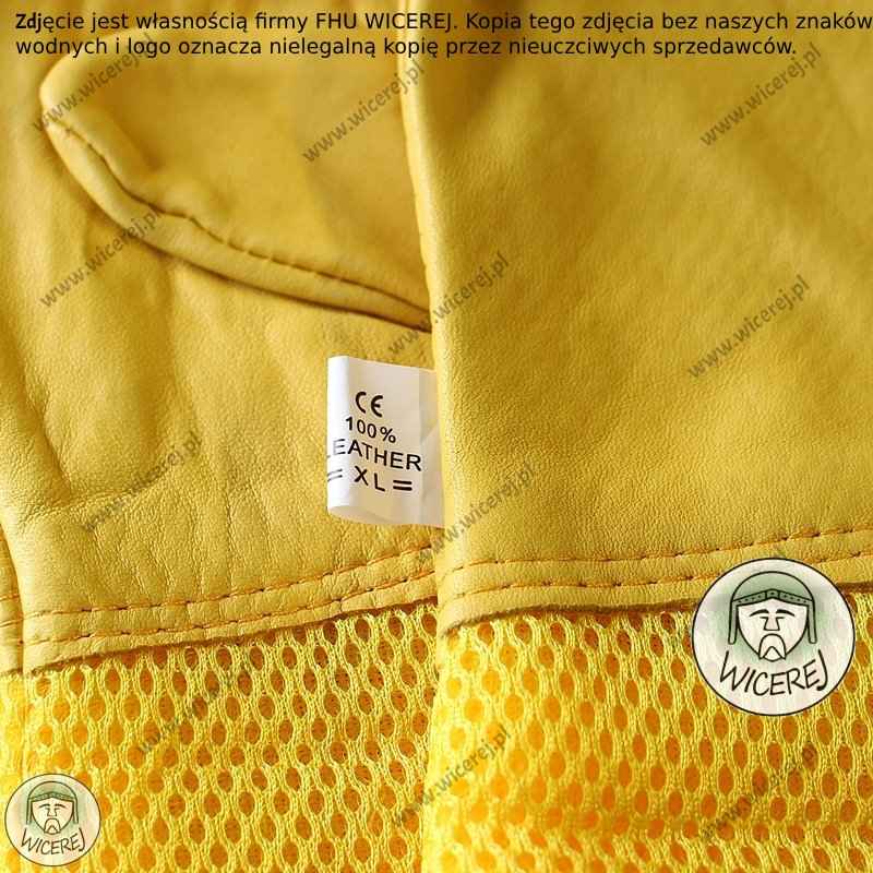 Premium Skórzane Rękawice Pszczelarskie Oddychające XL (10) Jaśliska - zdjęcie 7