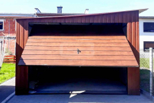 Garaż blaszany 3,5x5 Brama uchylna - kolor drewnopodobny  GB131 Chodzież - zdjęcie 4