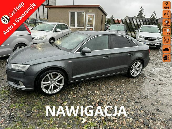 Audi A3 S-Line, czarna podsufitka, 150KM, kamera, nawigacja, ksenony Wejherowo - zdjęcie 1