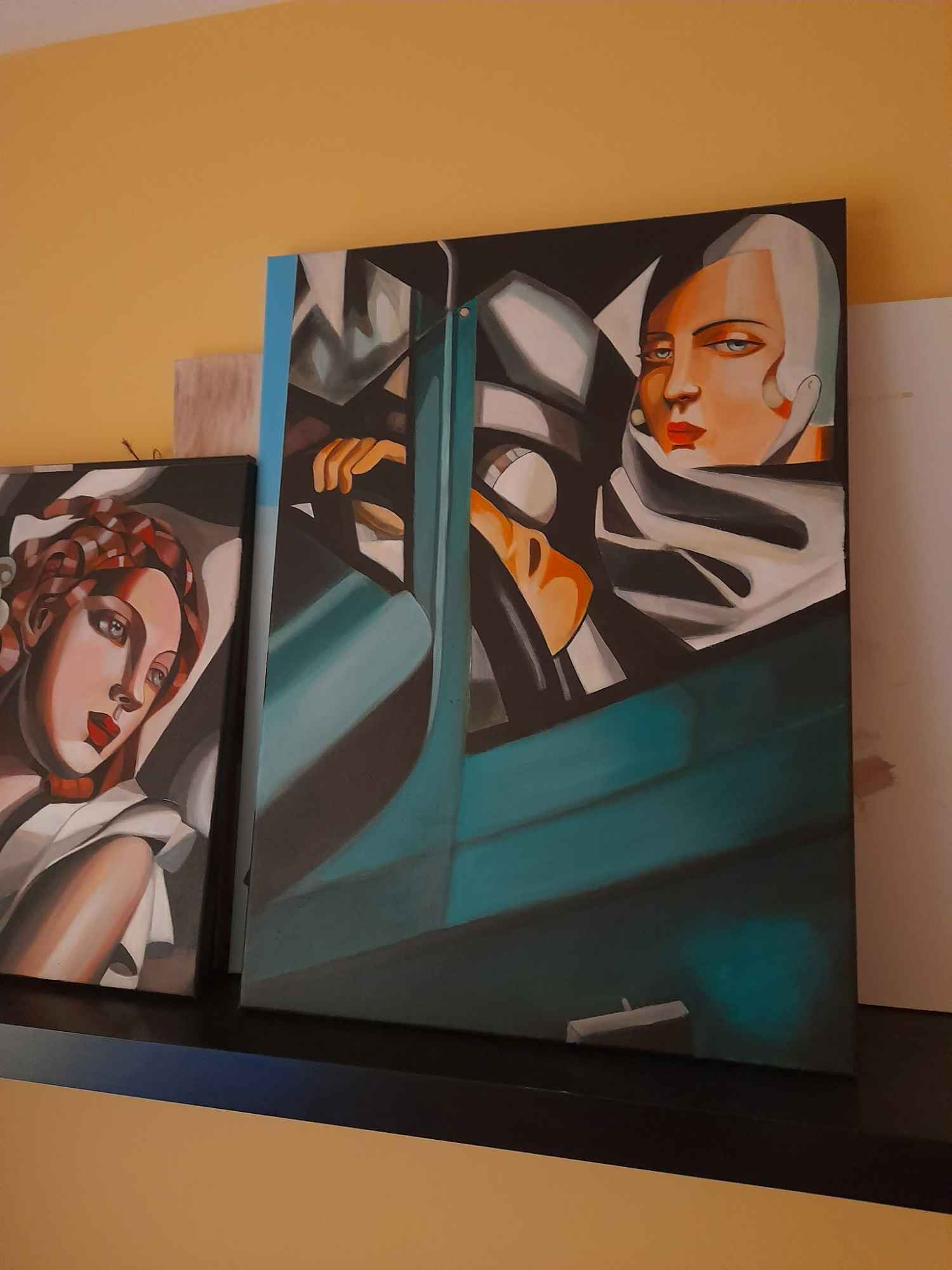 Sprzedam obraz Kobieta w zielonym Bugatti Praga-Północ - zdjęcie 1