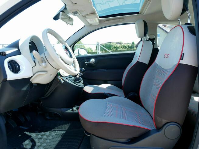 Fiat 500 1.2 69KM Eu6 Lounge Seria 6 -Serwis ASO -Panorama -Tempomat Goczałkowice-Zdrój - zdjęcie 11