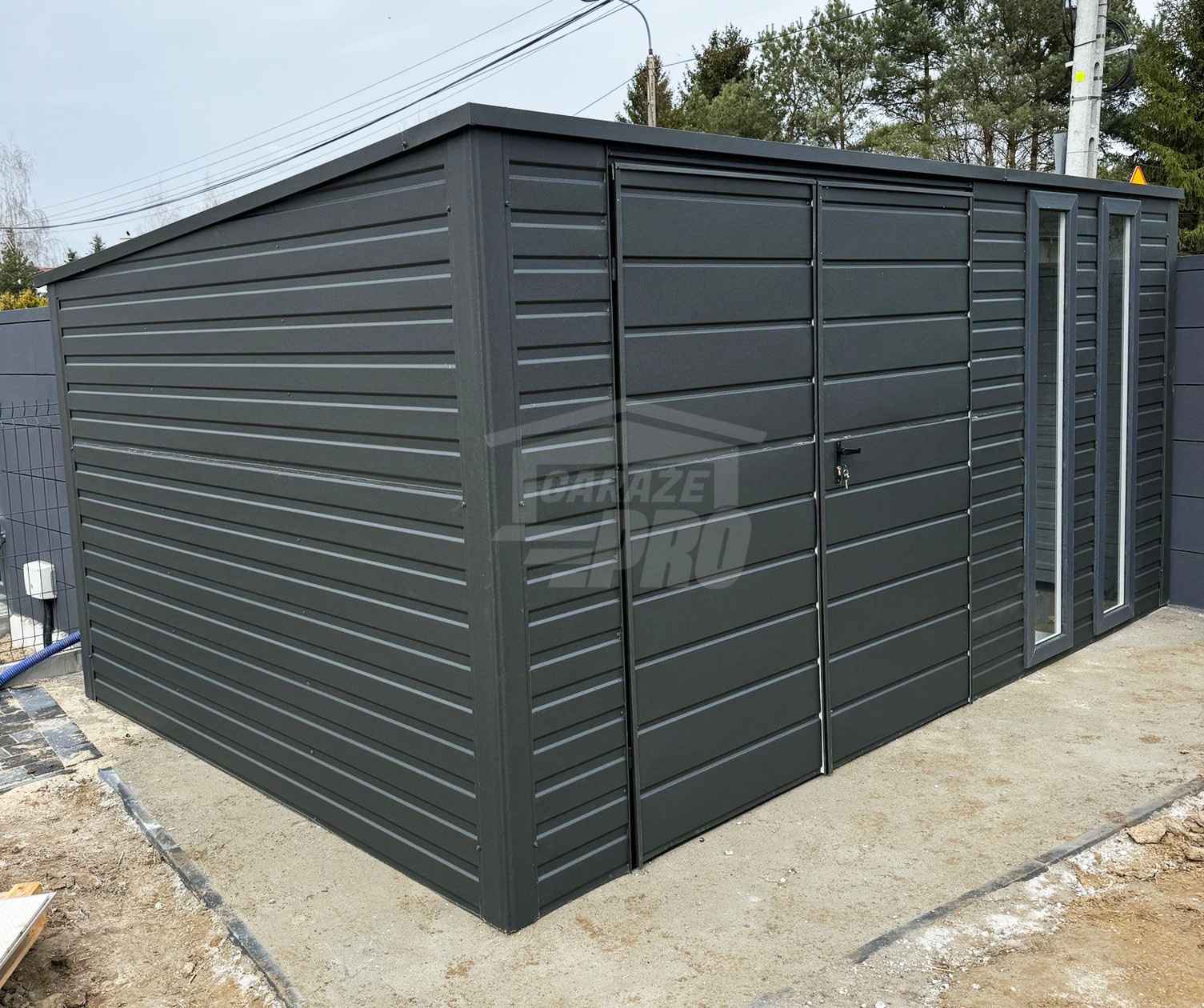 Schowek - domek ogrodowy 4x3 m brama dwuskrzydłowa 2x okno dach GP753 Lidzbark Warmiński - zdjęcie 3