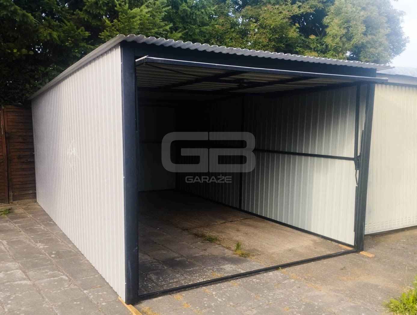 Garaż blaszany 3x5 Brama - Biały  - Dach spad w tył GB138 Drawsko Pomorskie - zdjęcie 3