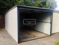 Garaż blaszany 3x5 Brama - Biały  - Dach spad w tył GB138 Drawsko Pomorskie - zdjęcie 3