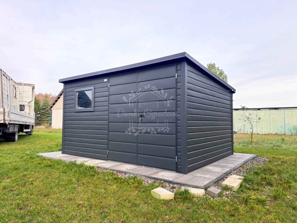 Schowek – domek ogrodowy 4×3 m  2 x okno – antracyt ID1276 Rybnik - zdjęcie 3