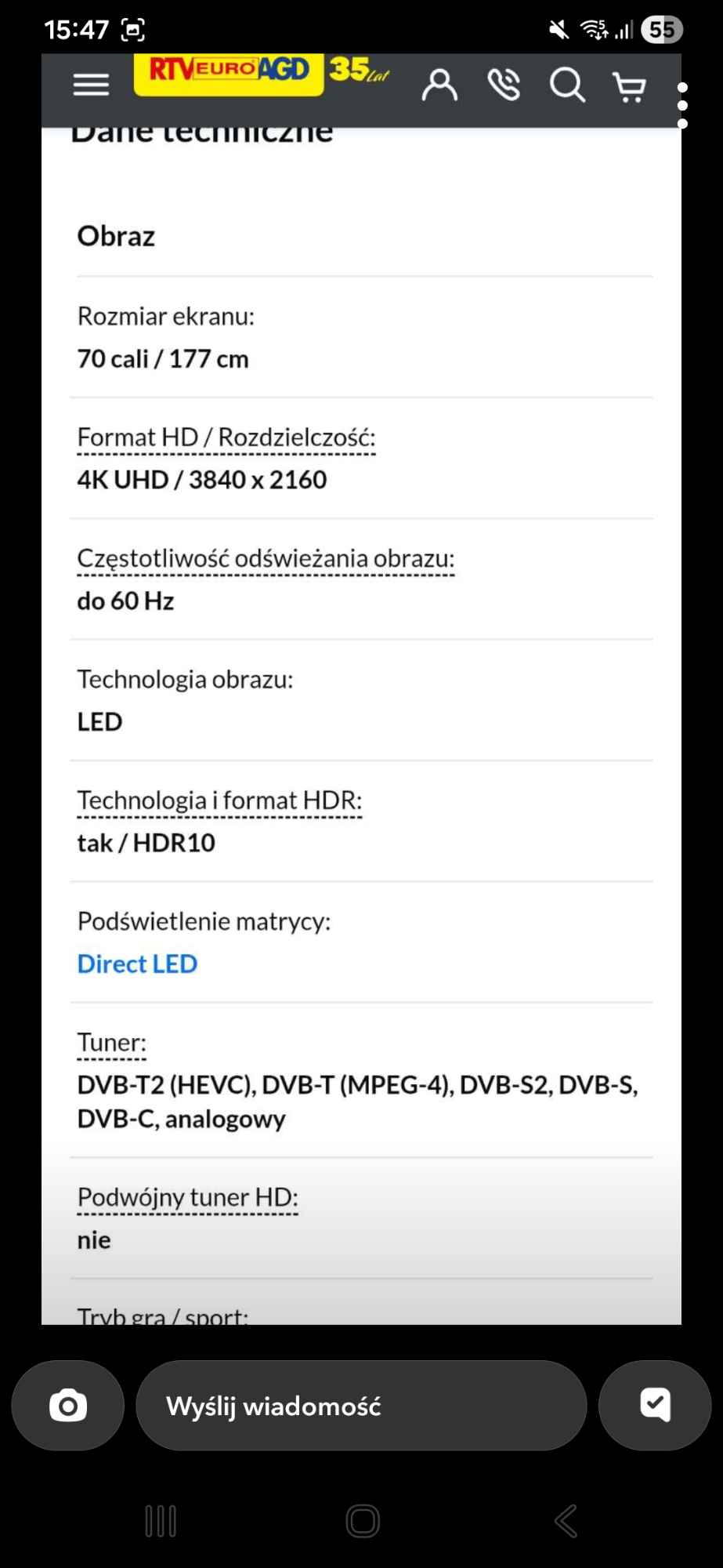 Sprzedam telewizor Chojnice - zdjęcie 3