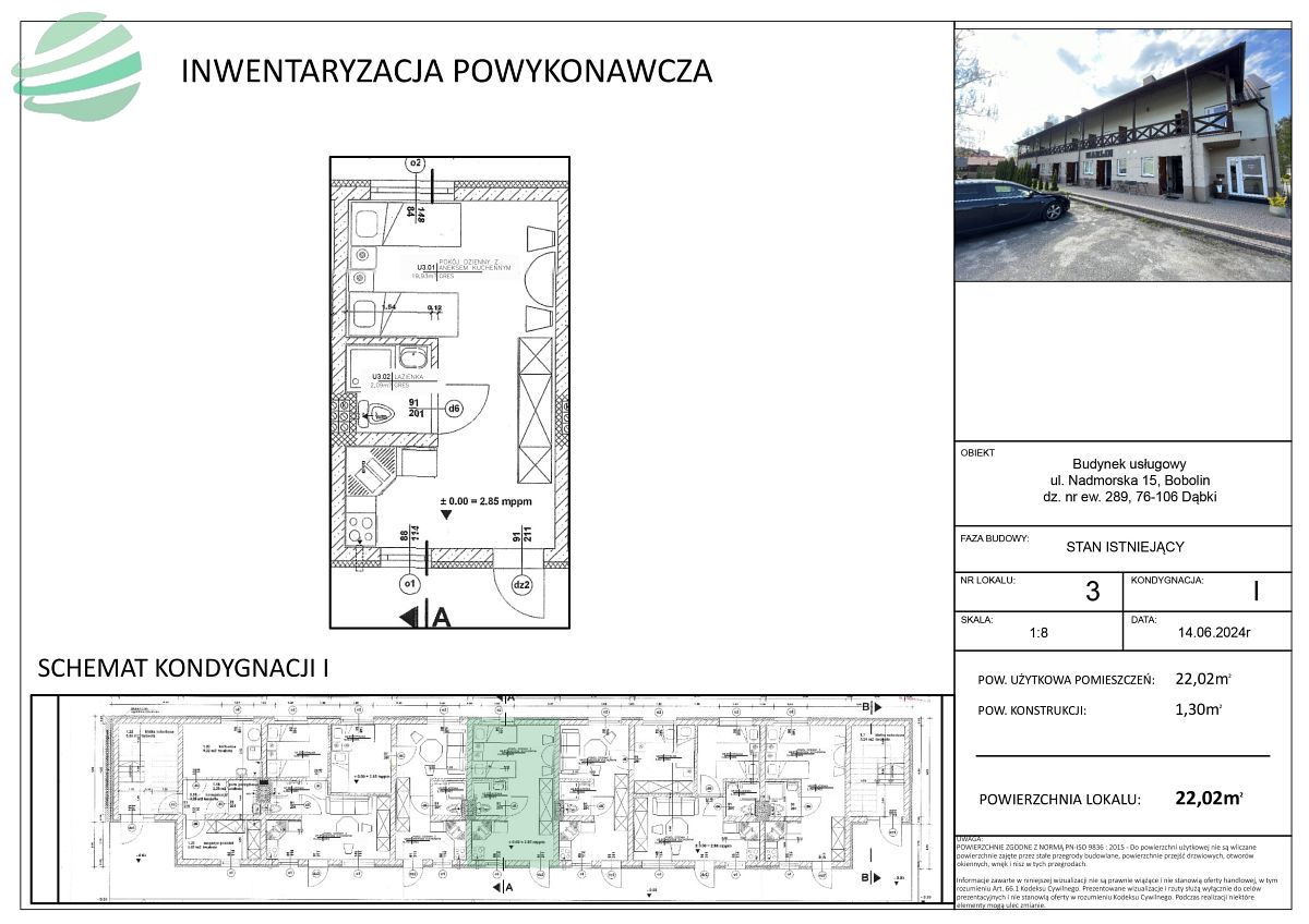 Na sprzedaż apartament 22m2 w Bobolinie Bobolin - zdjęcie 12