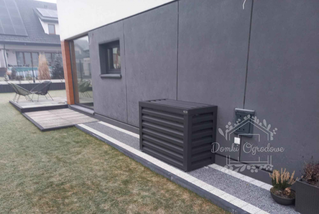 Osłona klimatyzatora - pompy ciepła 90x40x80 cm antracyt ID459 Sopot - zdjęcie 3