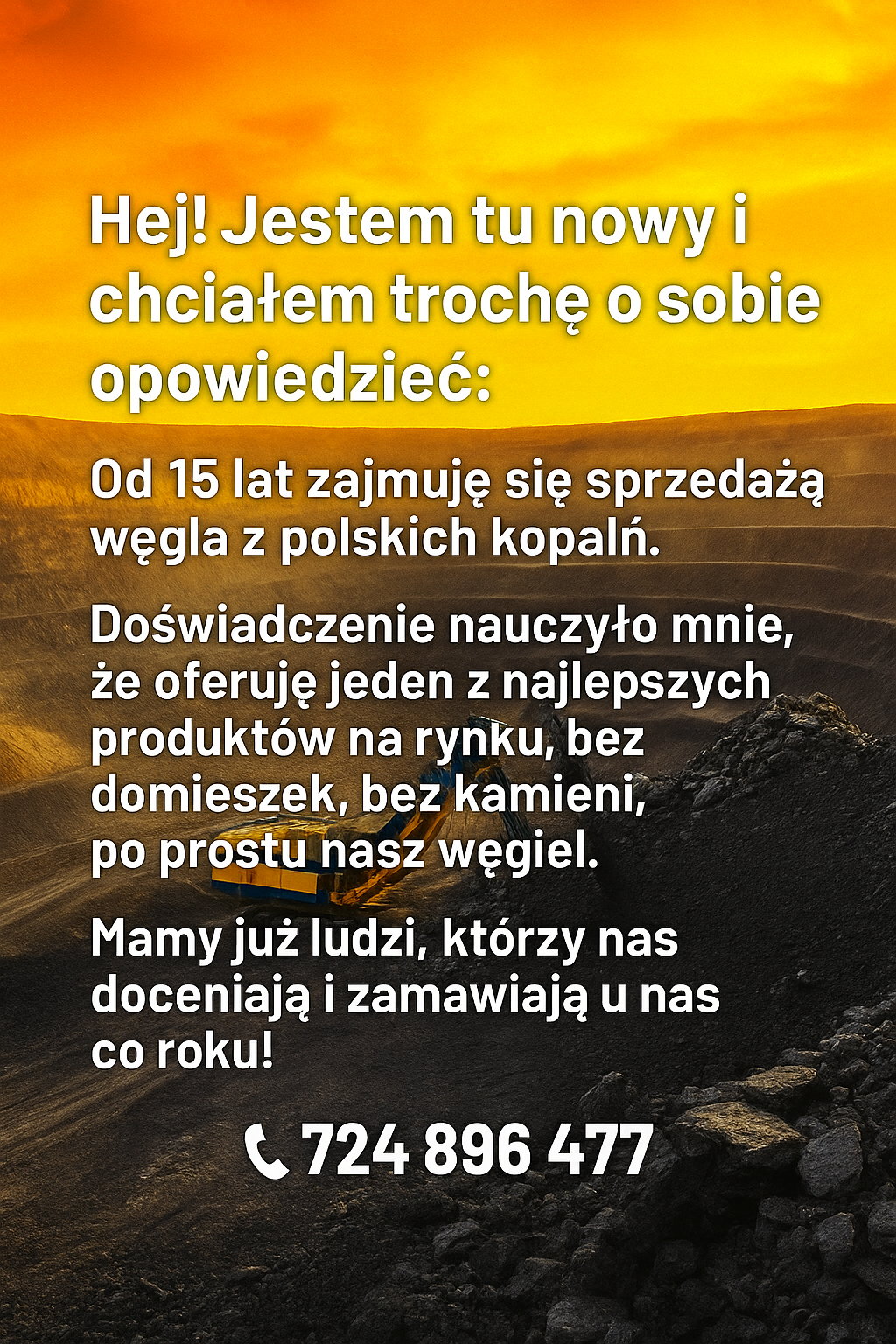 Węgiel Orzech, Kostka, Groszek – Czysty Polski Opał Tychy - zdjęcie 1