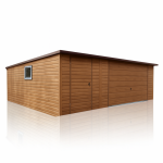 Garaż blaszany PREMIUM 6x5 drewnopodobny – producent Cała Polska
