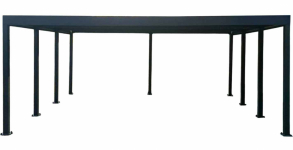 Carport PREMIUM - Wiata samochodowa 7x5m - antracyt TS1230