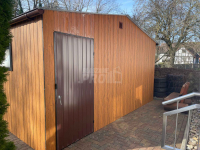 Garaż blaszany 5,5x6 2x Brama uchylna + drzwi + 2x okno - rynny GP278 Dobre Miasto - zdjęcie 10
