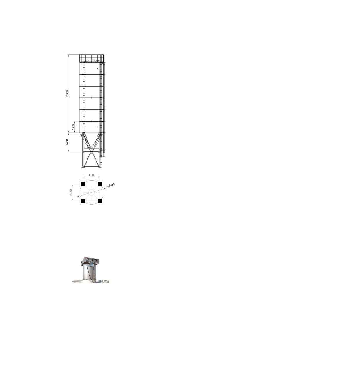 Silos segmentowy 60 m³/75 ton - nowy Stara Bukówka - zdjęcie 2