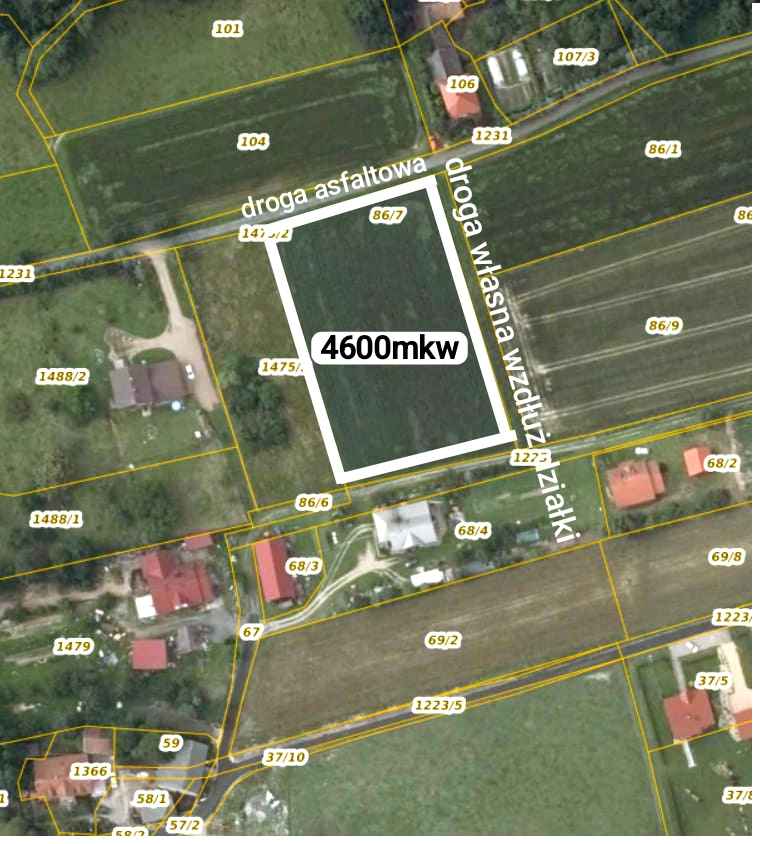 Działka budowlana uzbrojona siedliskowa widokowa pod Krakowem Zygodowice - zdjęcie 2