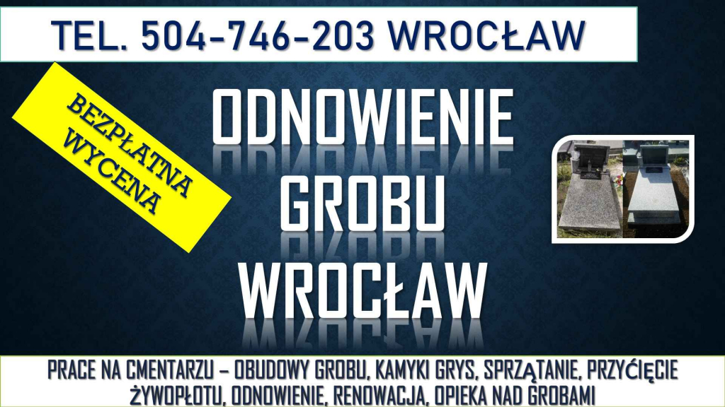 Renowacja nagrobka, Wrocław, t504746203, szlifowanie pomnika lastriko, Psie Pole - zdjęcie 4